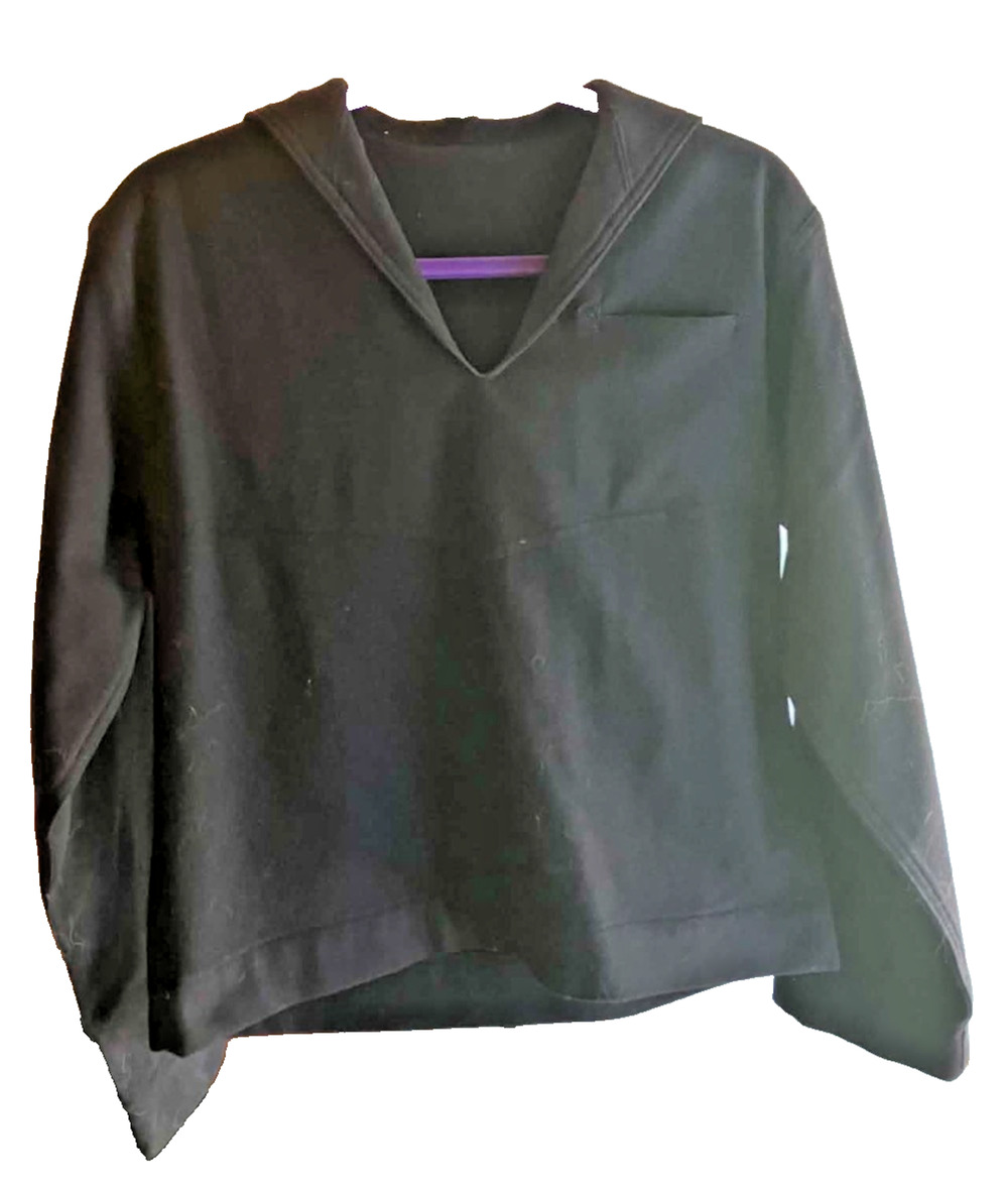 Naval Military Wool Shirt Vintage Size 40